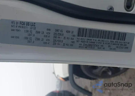 2019 Jeep Compass Altitude 4X4 из США, поврежденный, VIN 3C4NJDBB5KT673414